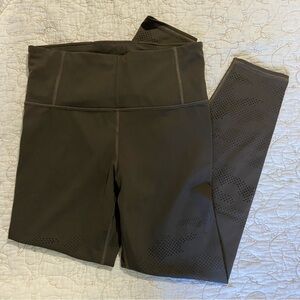 Athleta Persistence Laser Cut 7/8 Tight | Small | Arbor Olive